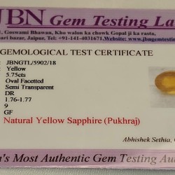 Bankok Pukhraj Stone – Original Yellow Sapphire